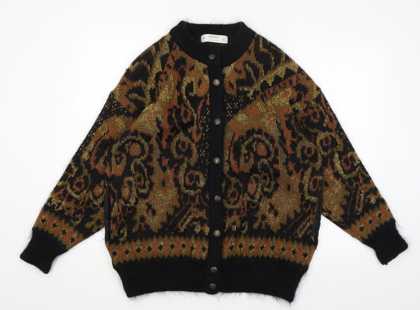 St Michael Womens Brown   Cardigan Jumper Size 14