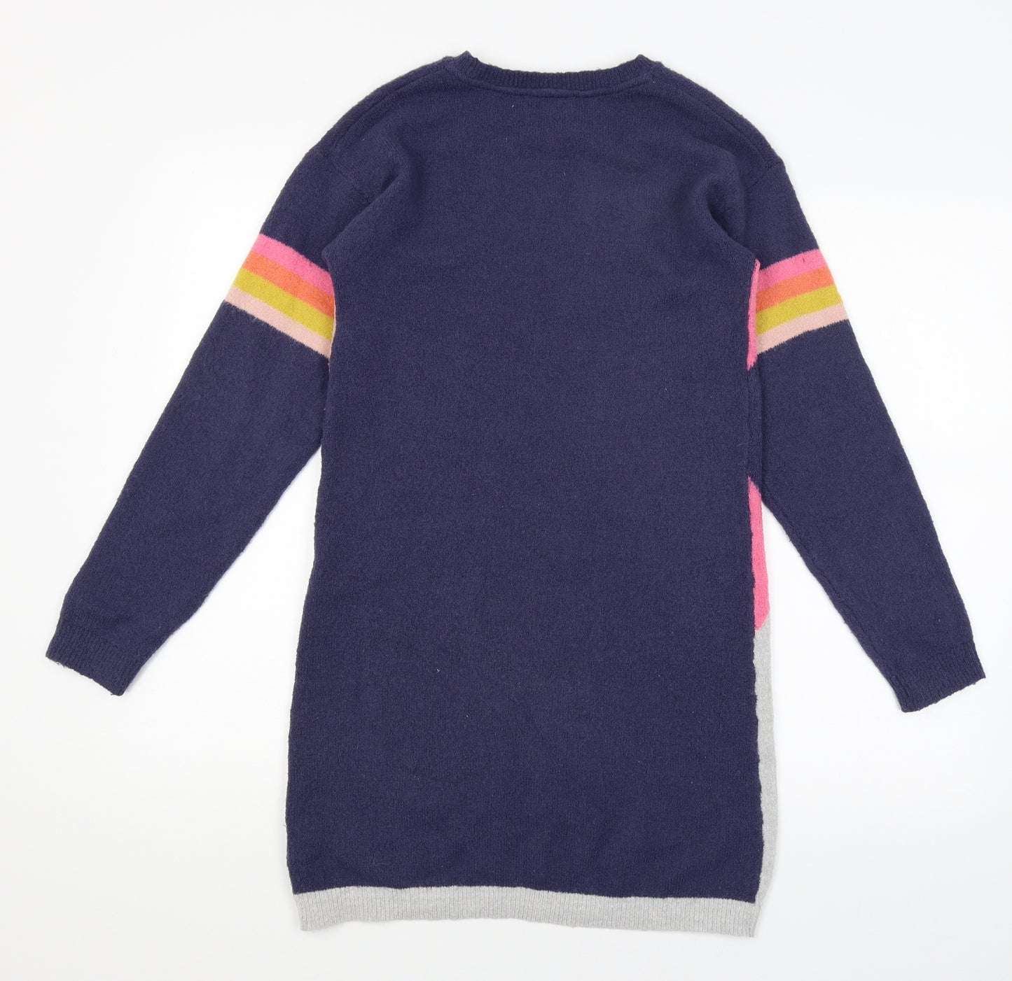 NEXT Girls Blue Argyle/Diamond  Pullover Jumper Size 13 Years