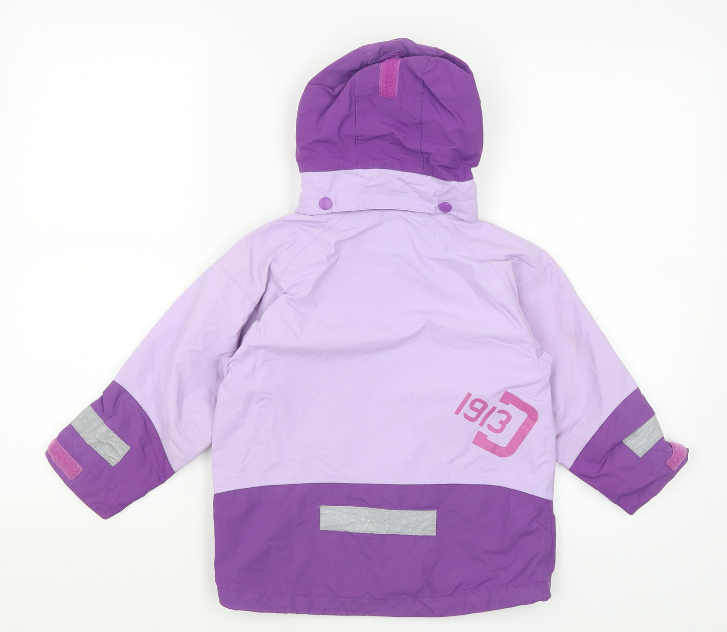 Didricksons Girls Purple   Rain Coat Coat Size 3-4 Years