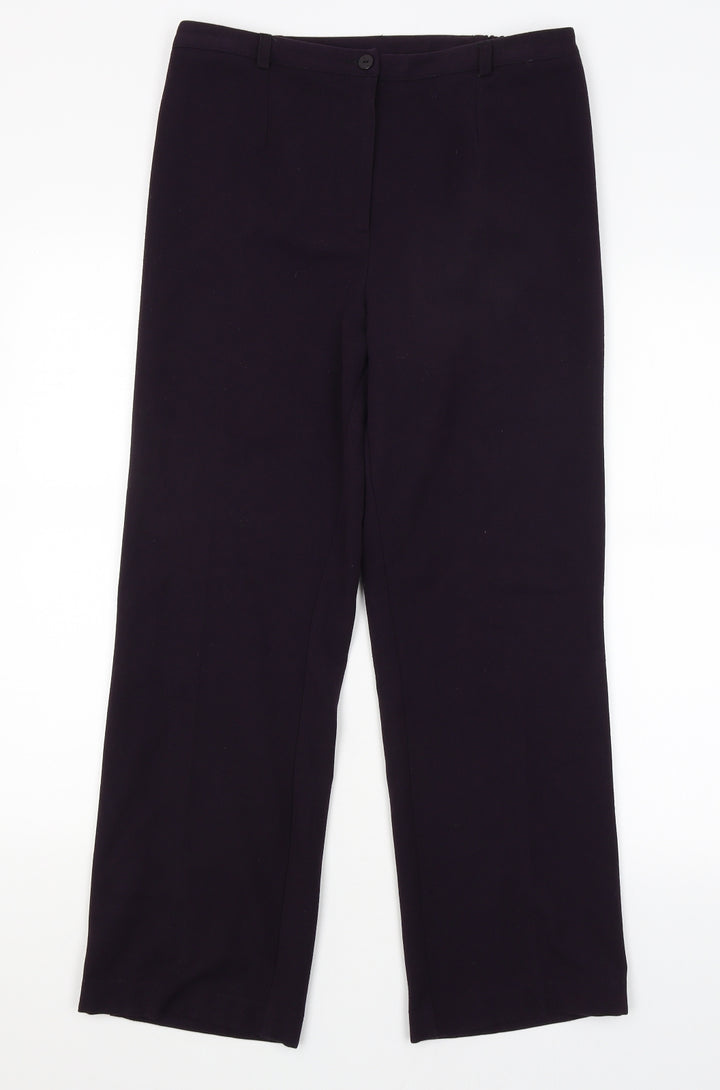 Annabelle Womens Purple   Dress Pants Trousers Size 10 L27 in
