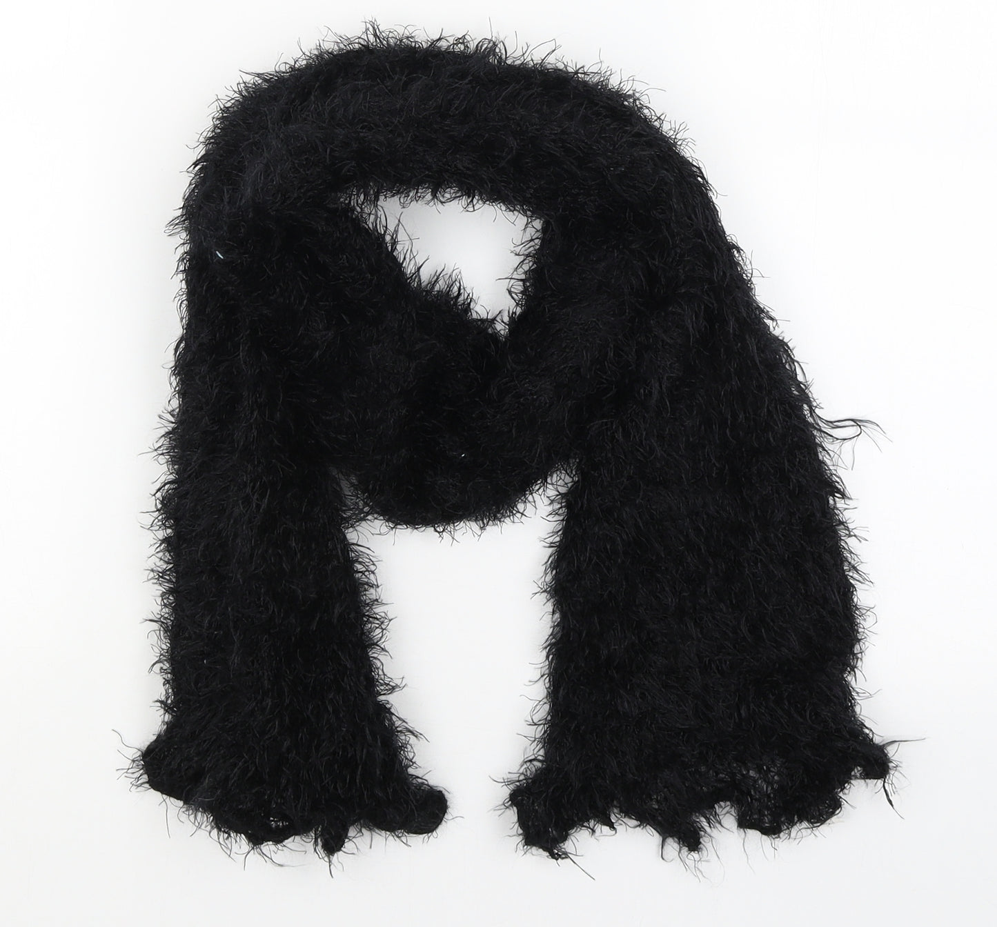 Preworn Womens Black    Scarf