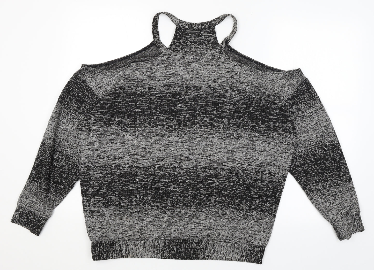 Sparkle & Fade Womens Grey   Pullover Jumper Size S