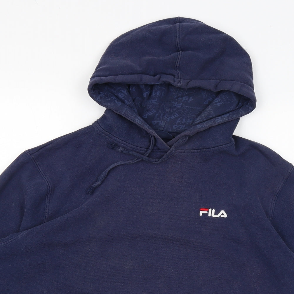 FILA Mens Blue   Pullover Hoodie Size M