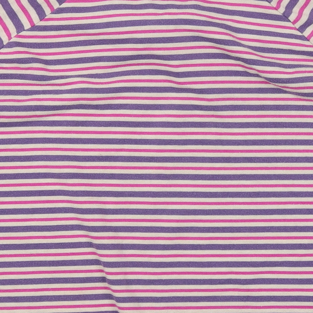 M&Co Womens Pink Striped  Pullover Jumper Size 16