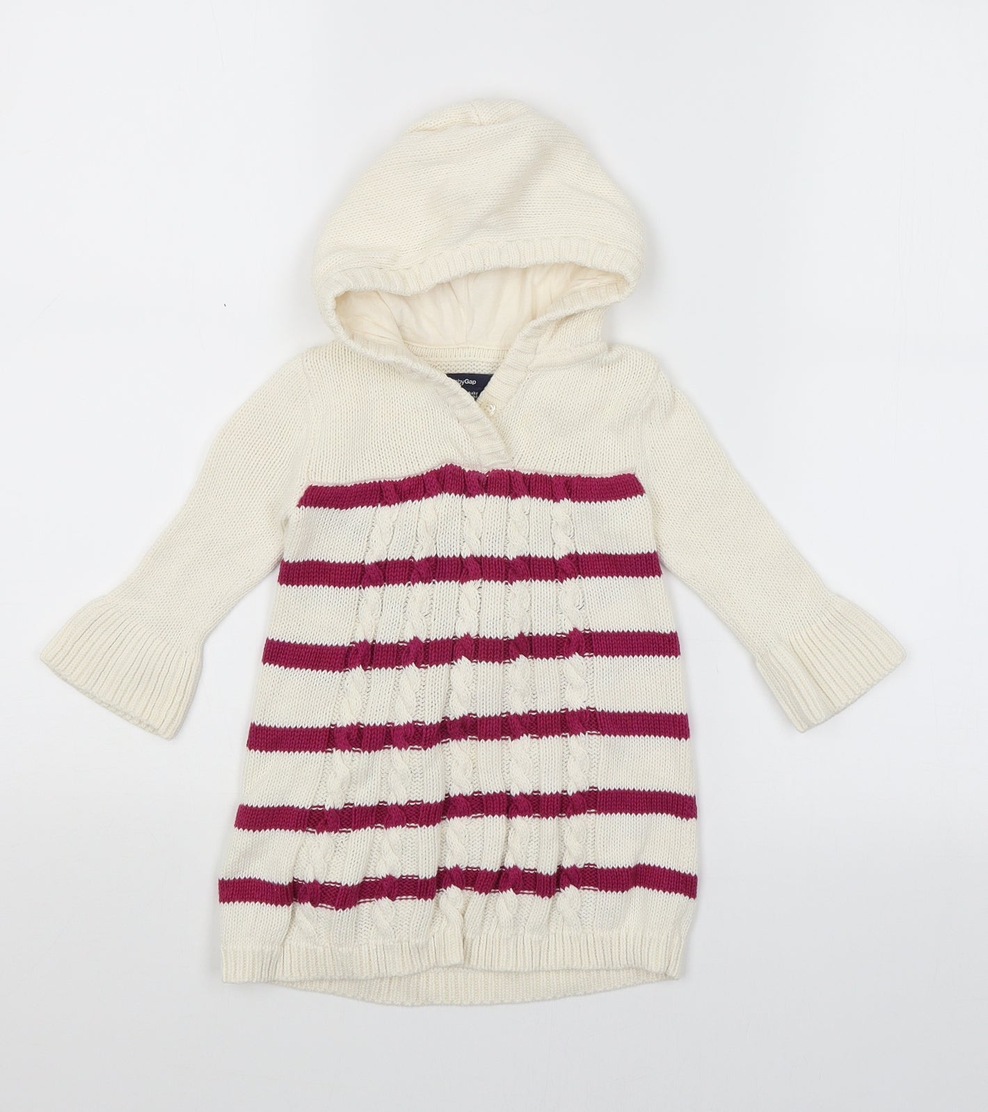 Baby Gap Baby Ivory Striped  Pullover Jumper Size 9-12 Months