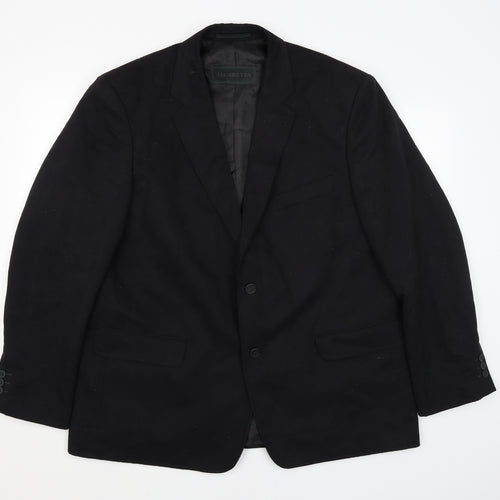 Alcaretta Mens Black   Jacket Blazer Size 2XL