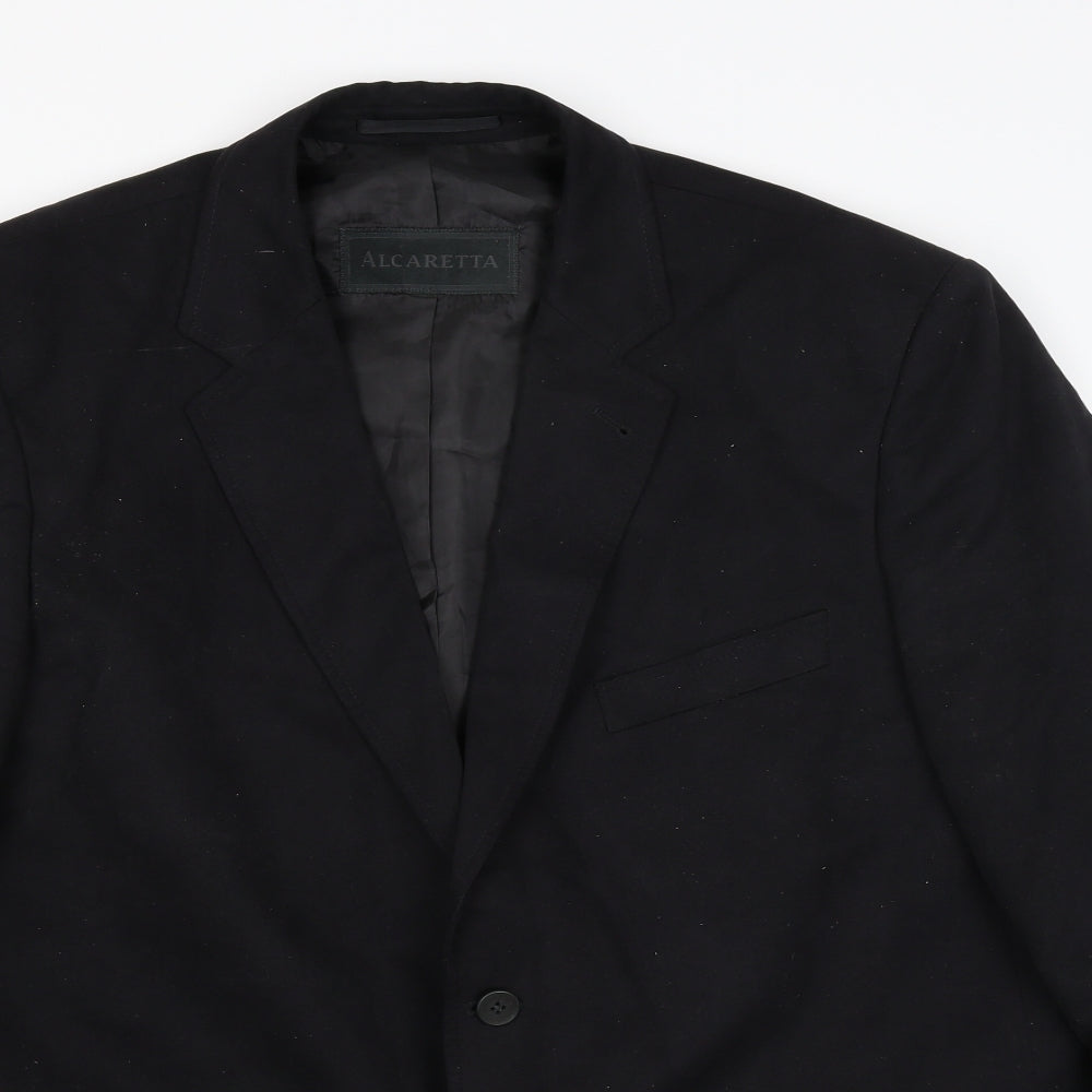 Alcaretta Mens Black   Jacket Blazer Size 2XL