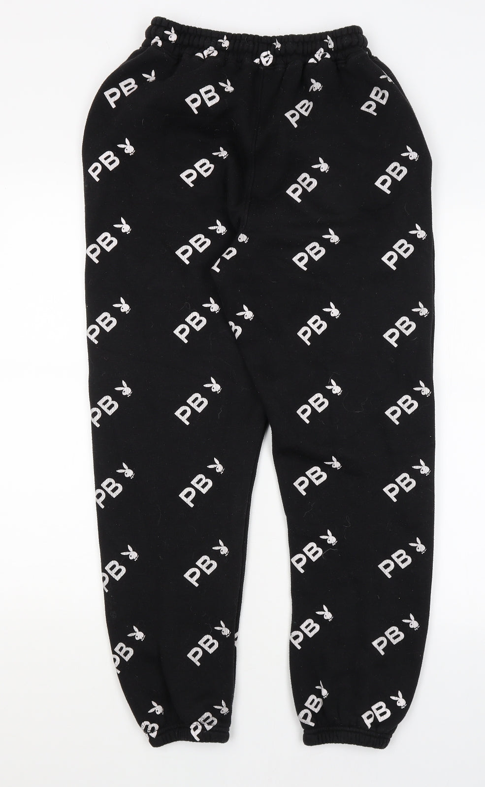 Playboy x Missguided Womens Black   Jogger Trousers Size 6 L27 in