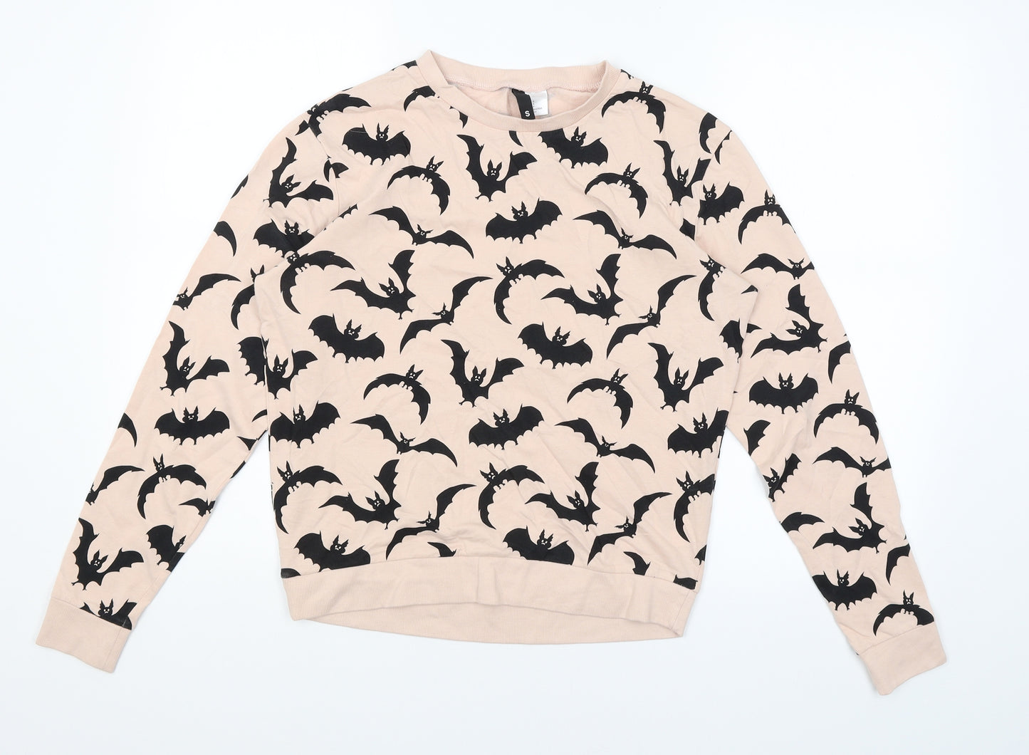 Divided Womens Pink   Pullover Jumper Size S  - Bats