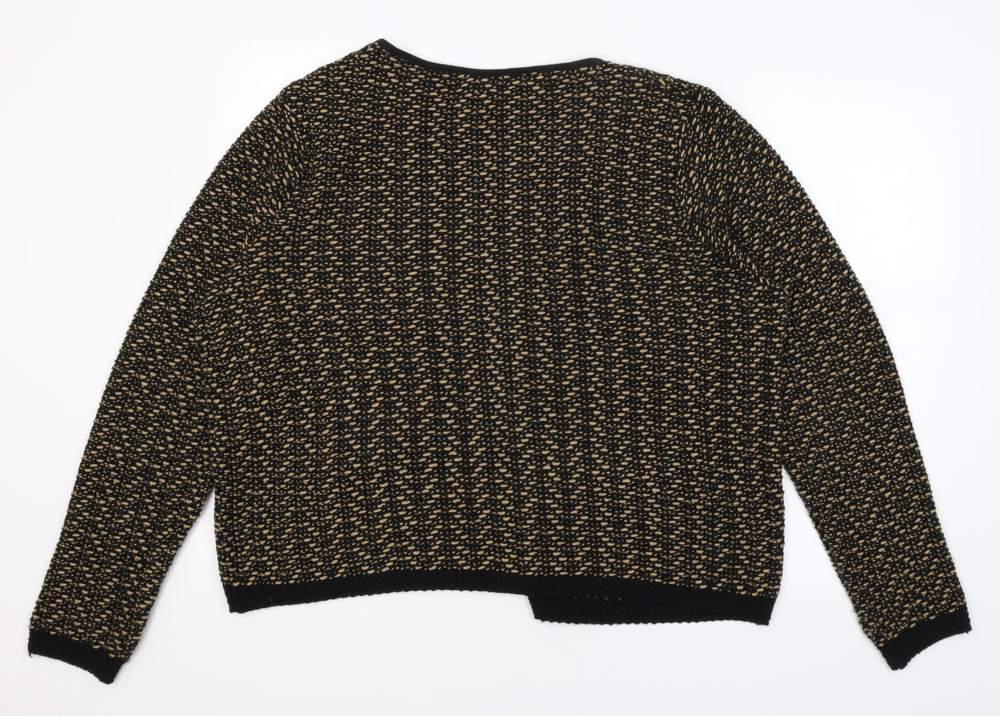 Monsoon Womens Black   Wrap Jumper Size 16