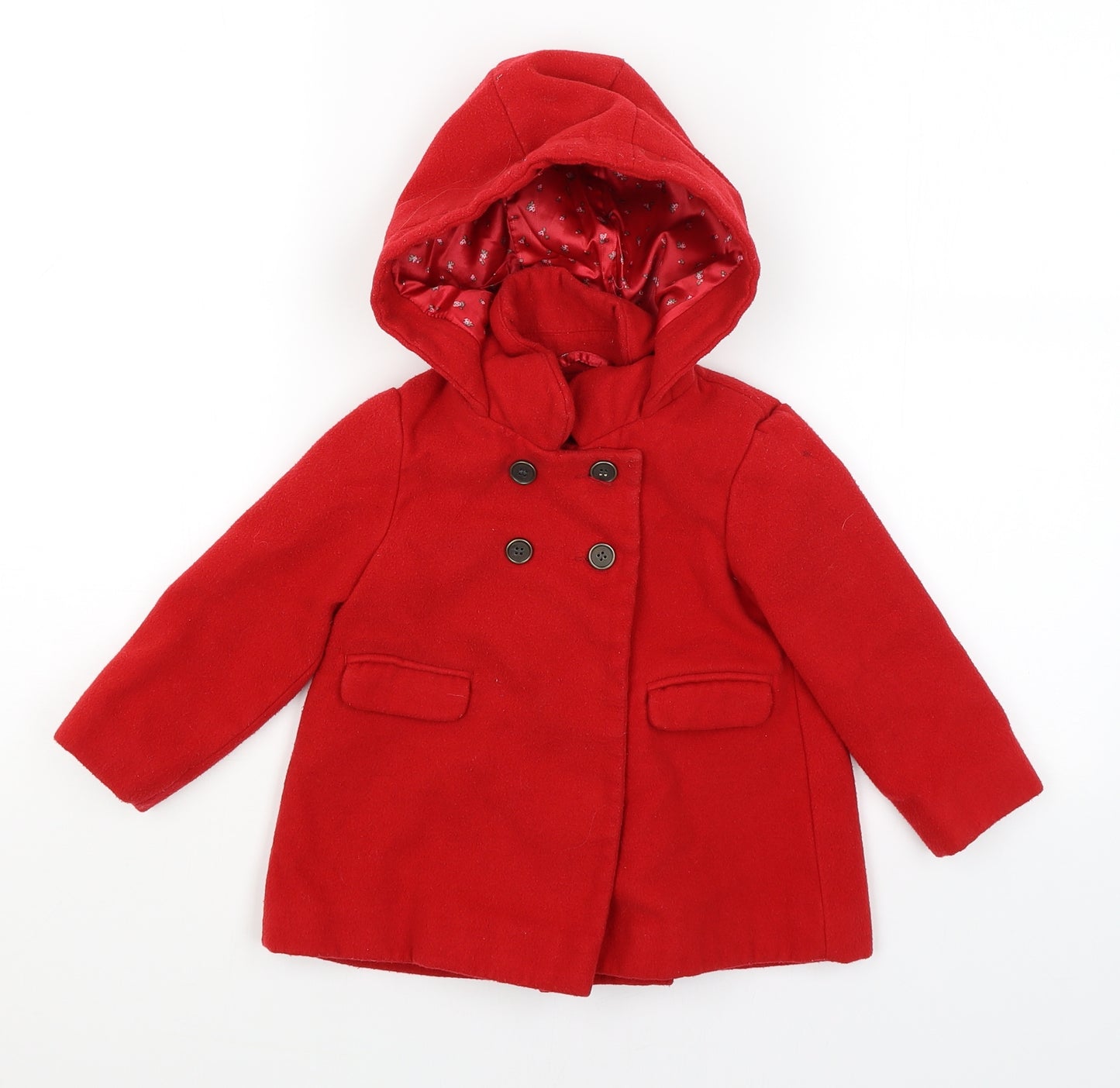 NEXT Baby Red   Overcoat Coat Size 12-18 Months