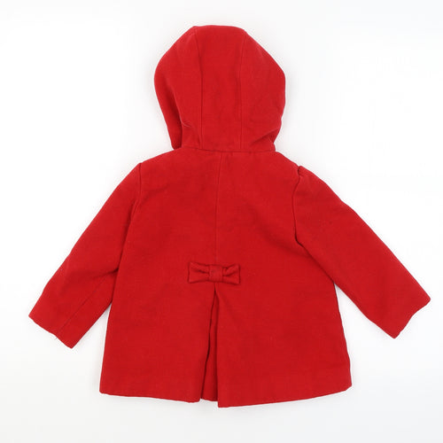NEXT Baby Red   Overcoat Coat Size 12-18 Months