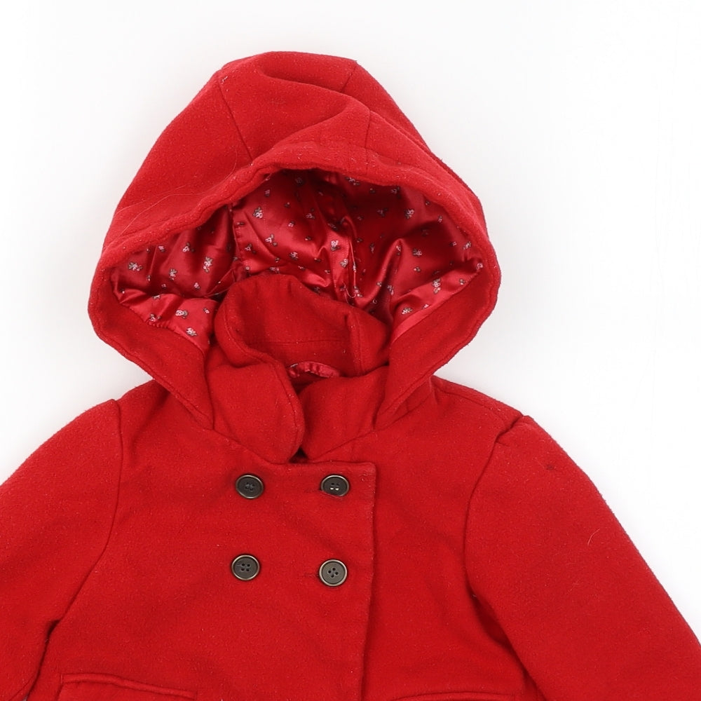 NEXT Baby Red   Overcoat Coat Size 12-18 Months