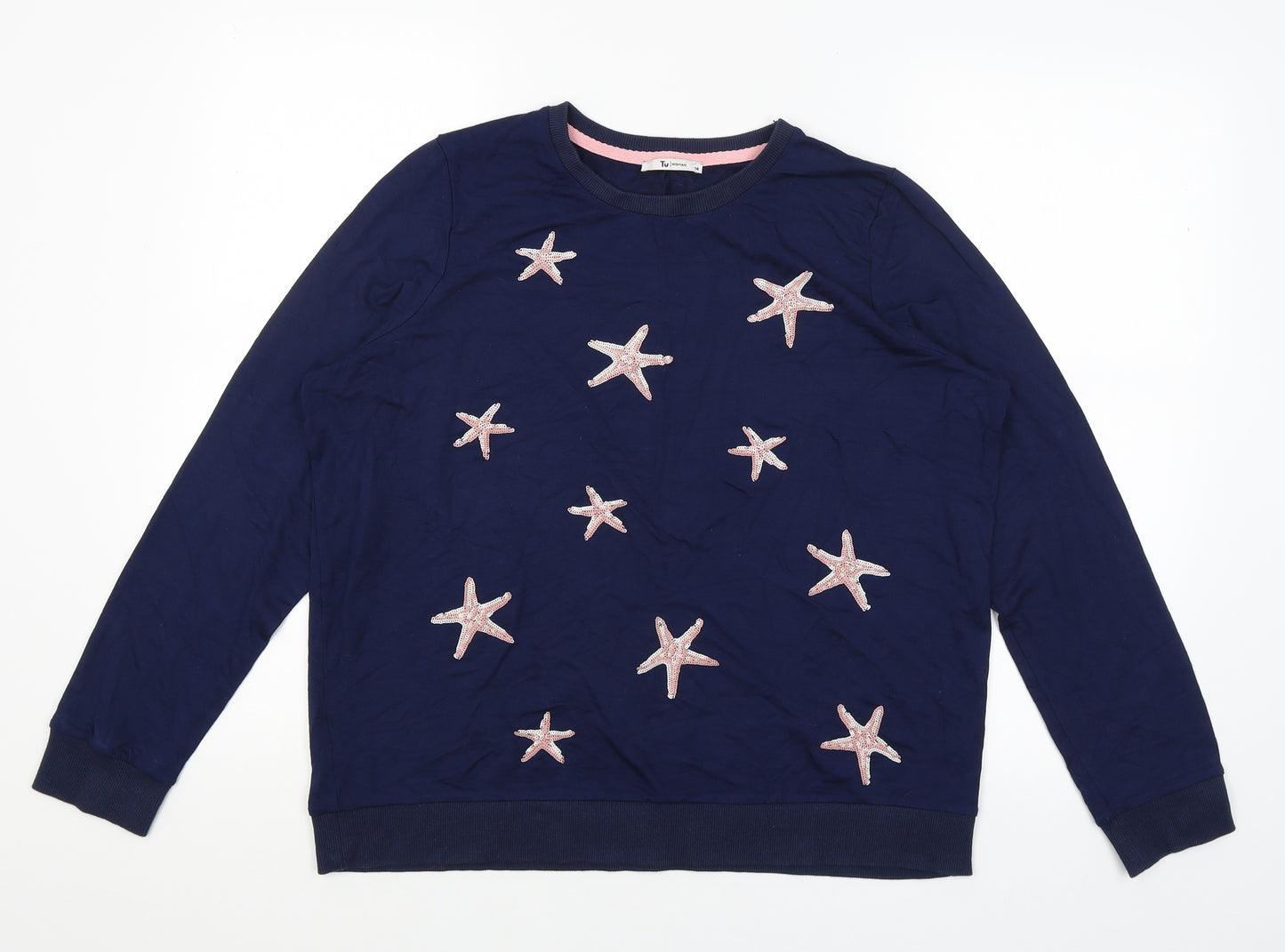 TU Womens Blue   Pullover Jumper Size 14