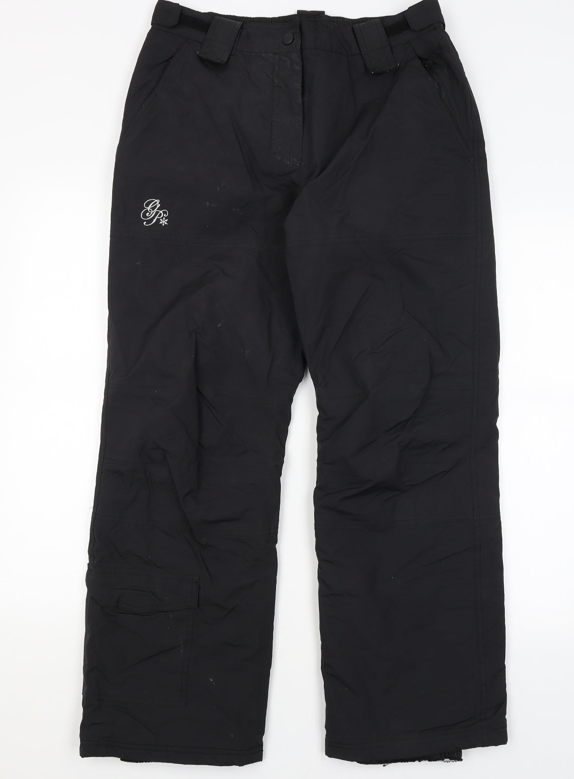 Glacier Point Mens Black   Snow Pants Trousers Size M L28 in