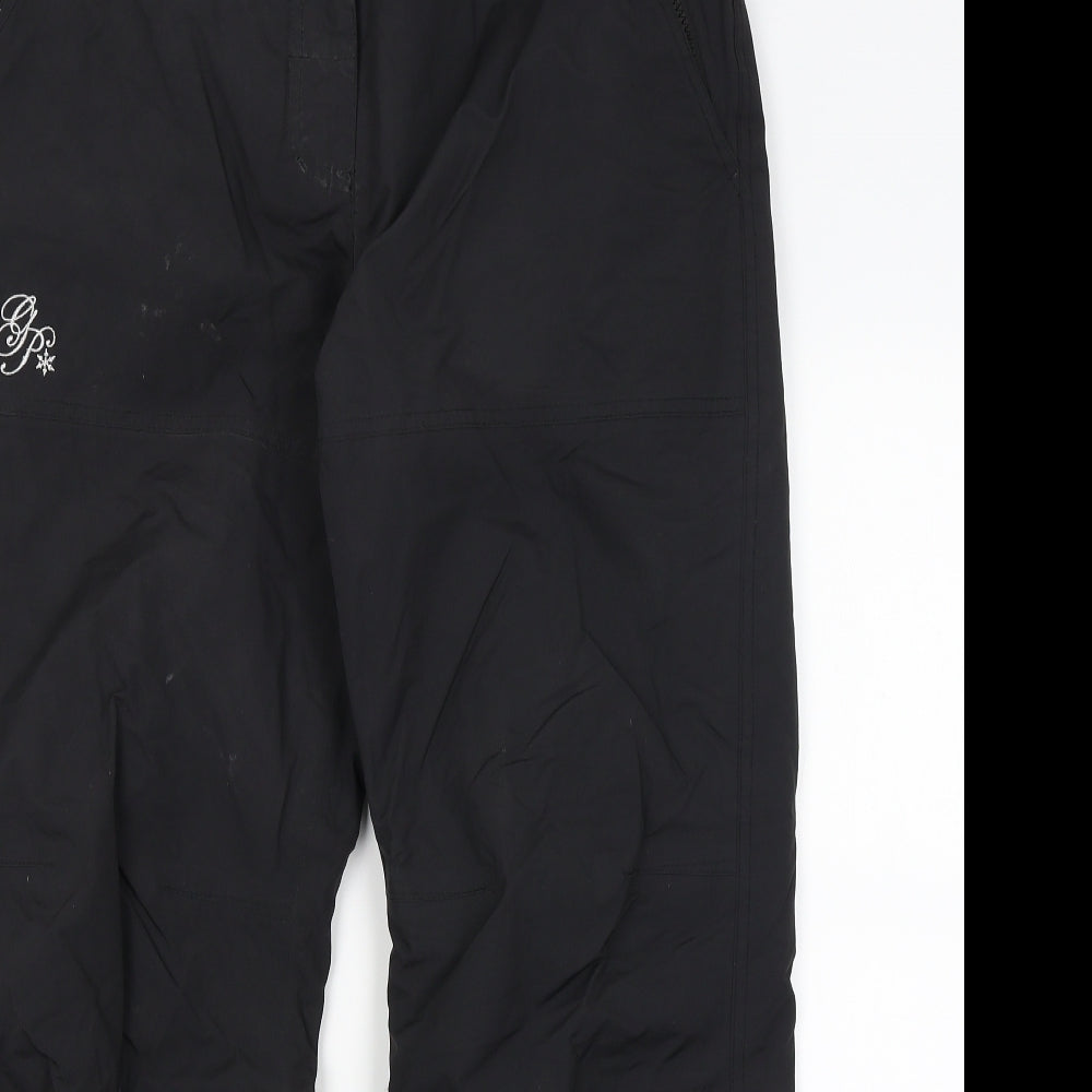 Glacier Point Mens Black   Snow Pants Trousers Size M L28 in