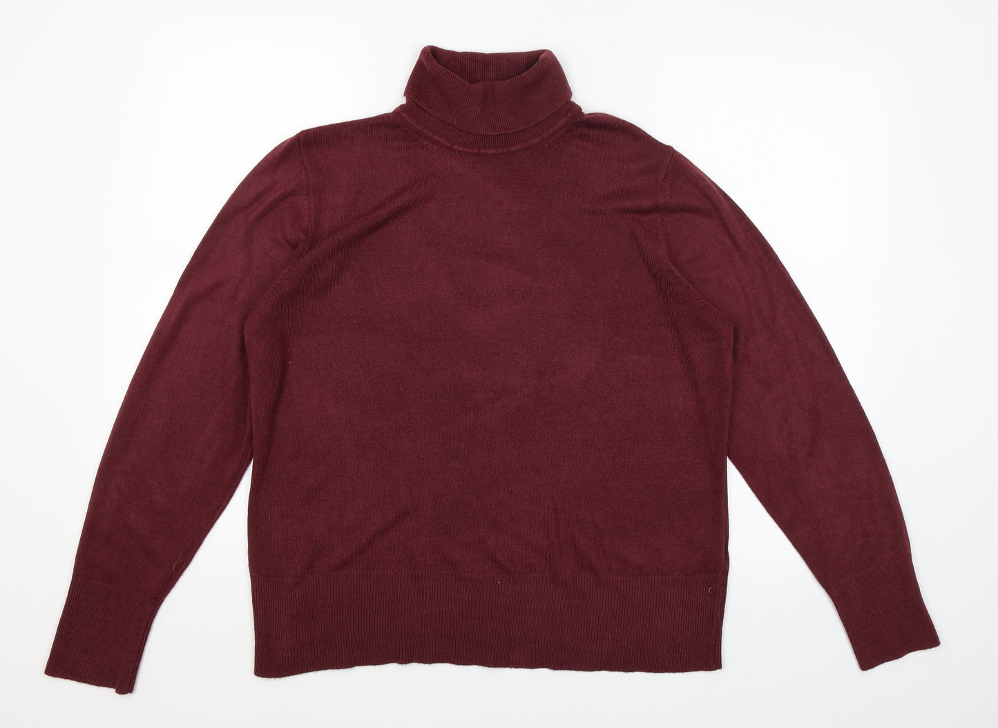 M&S Womens Red   Pullover Jumper Size 16