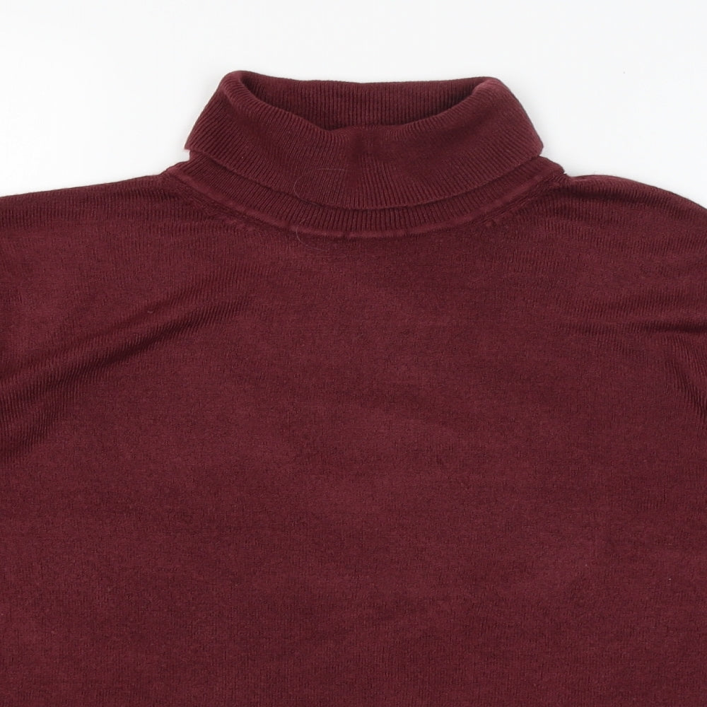 M&S Womens Red   Pullover Jumper Size 16