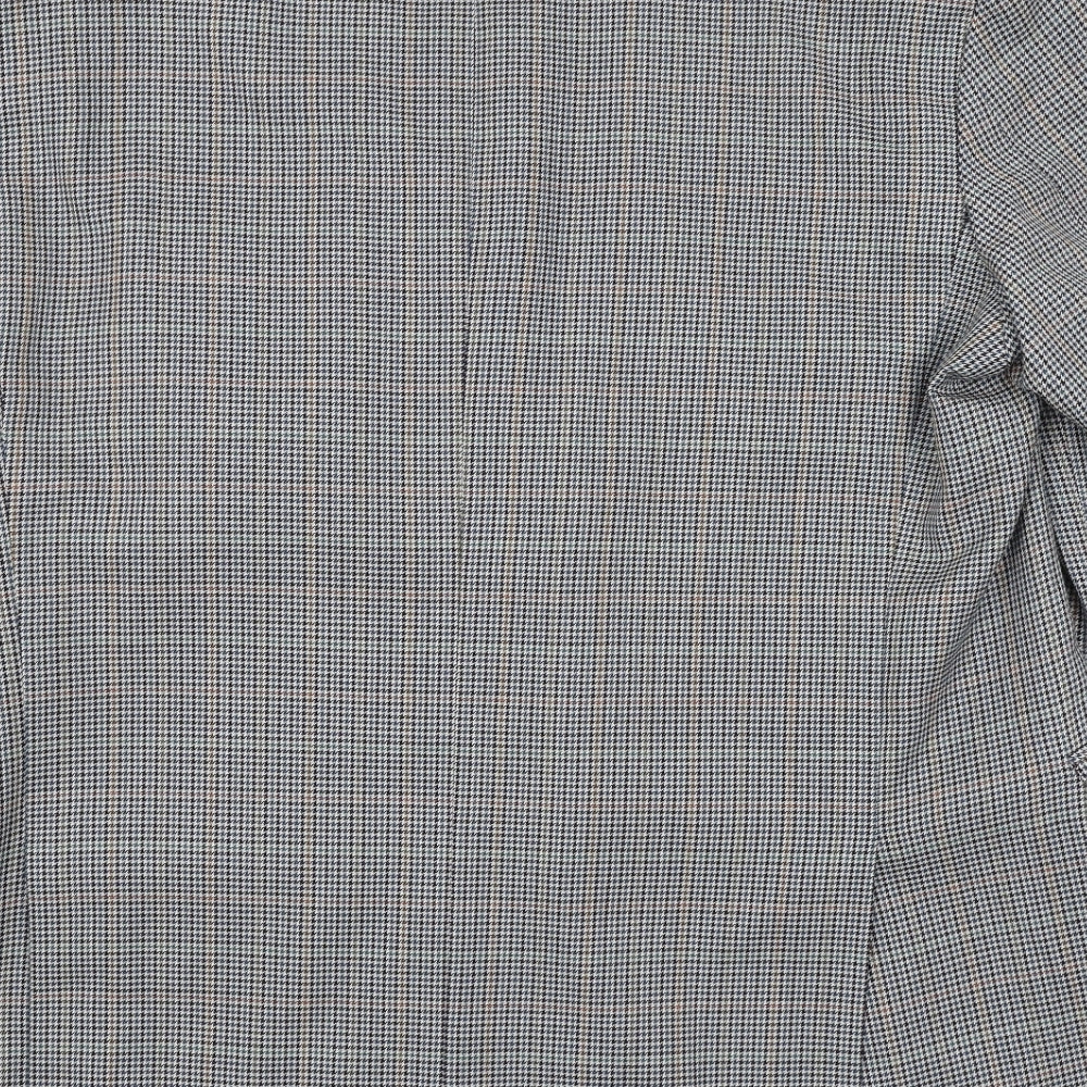 St Michael Mens Grey Houndstooth  Jacket Blazer