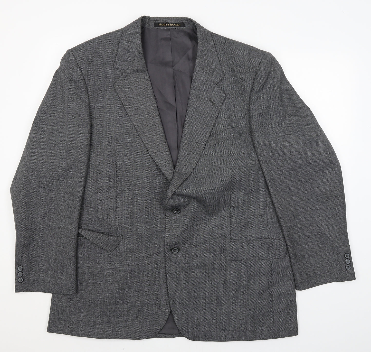 St Michael Mens Grey   Jacket Blazer Size XL