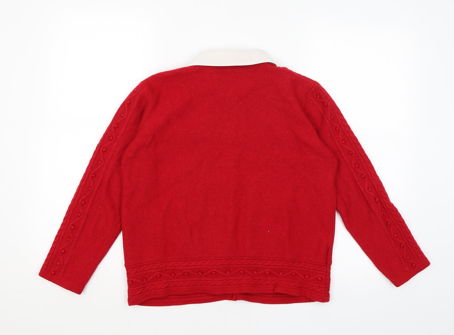Country Casuals Womens Red   Cardigan Jumper Size L