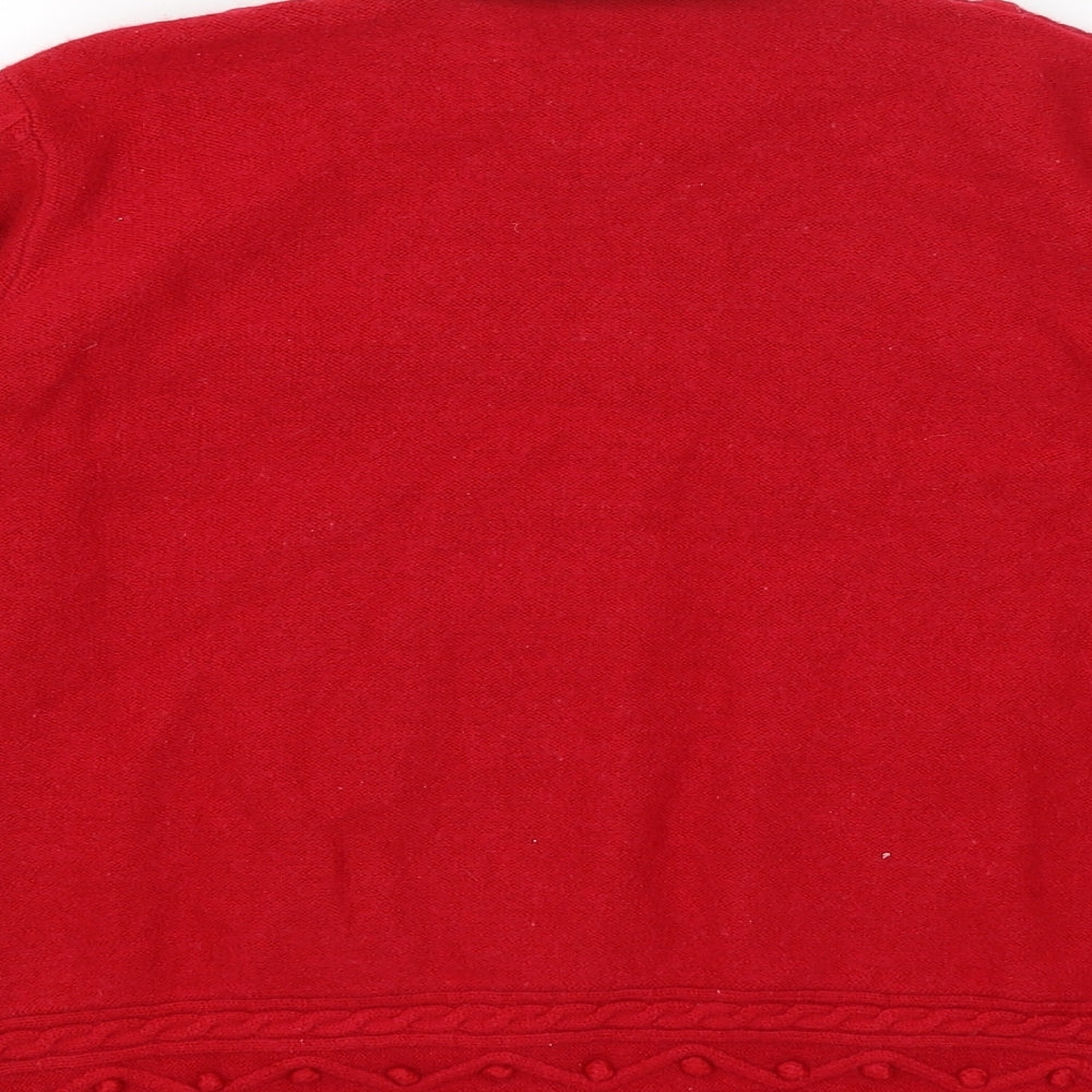 Country Casuals Womens Red   Cardigan Jumper Size L