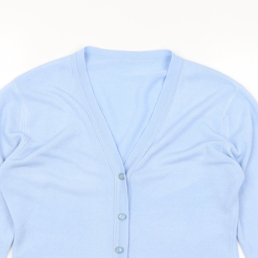 Initials Womens Blue   Cardigan Jumper Size 12