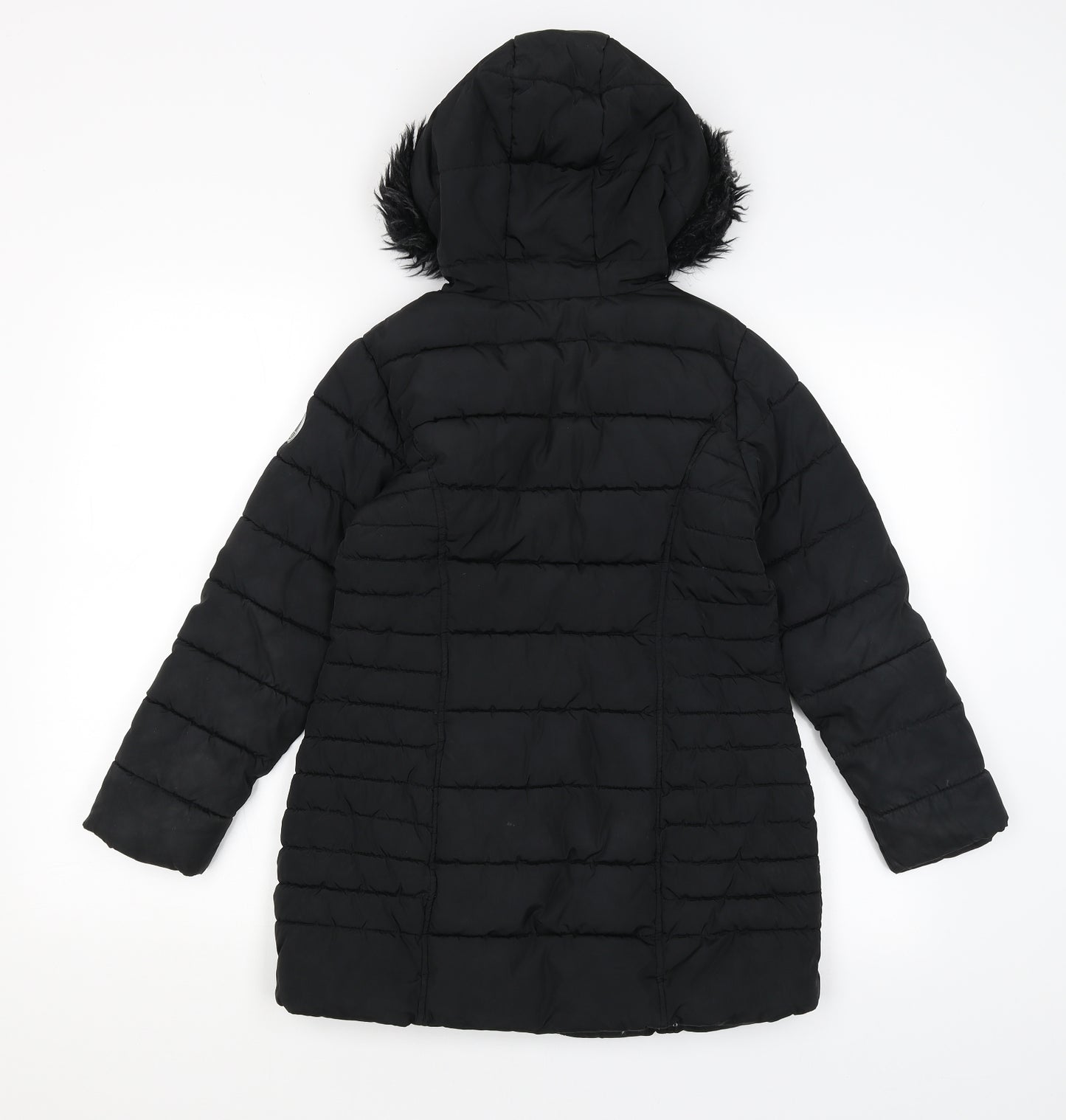 NEXT Girls Black   Parka Coat Size 9 Years