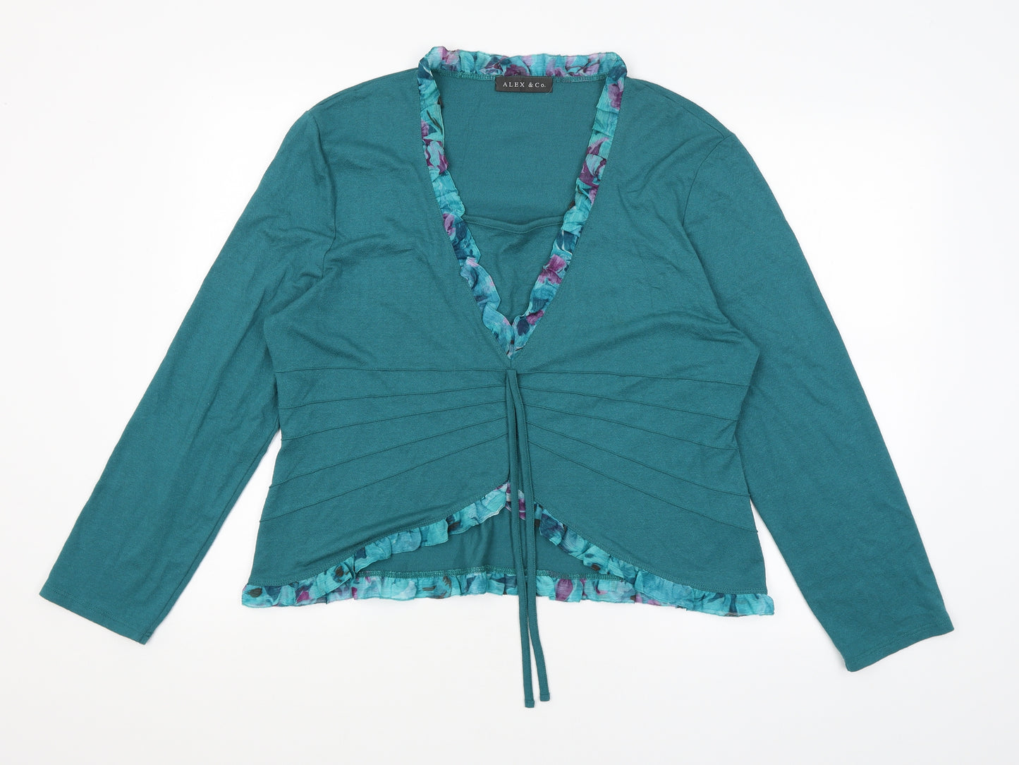 Alex & Co Womens Blue   Basic Blouse Size 18