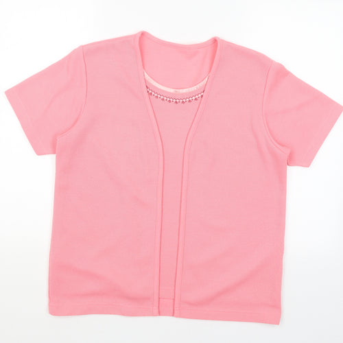 Preworn Womens Pink   Basic T-Shirt Size S