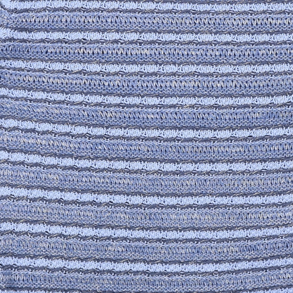 Isle Womens Blue Striped  Pullover Jumper Size 14