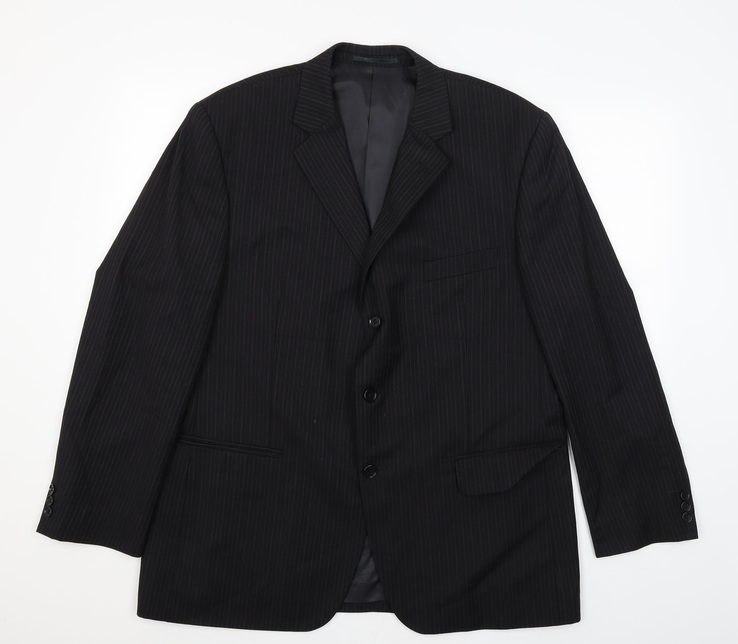 Sovereign Mens Black   Jacket Blazer Size XL