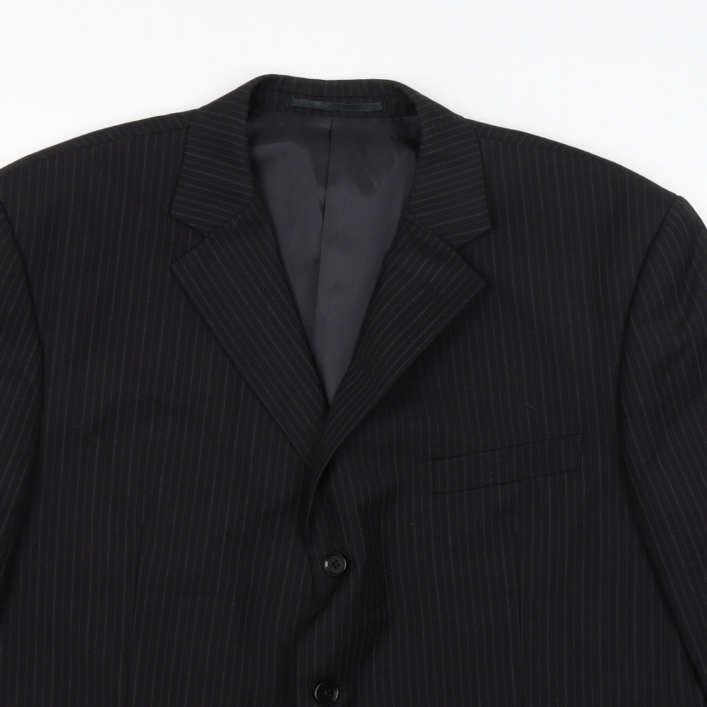 Sovereign Mens Black   Jacket Blazer Size XL