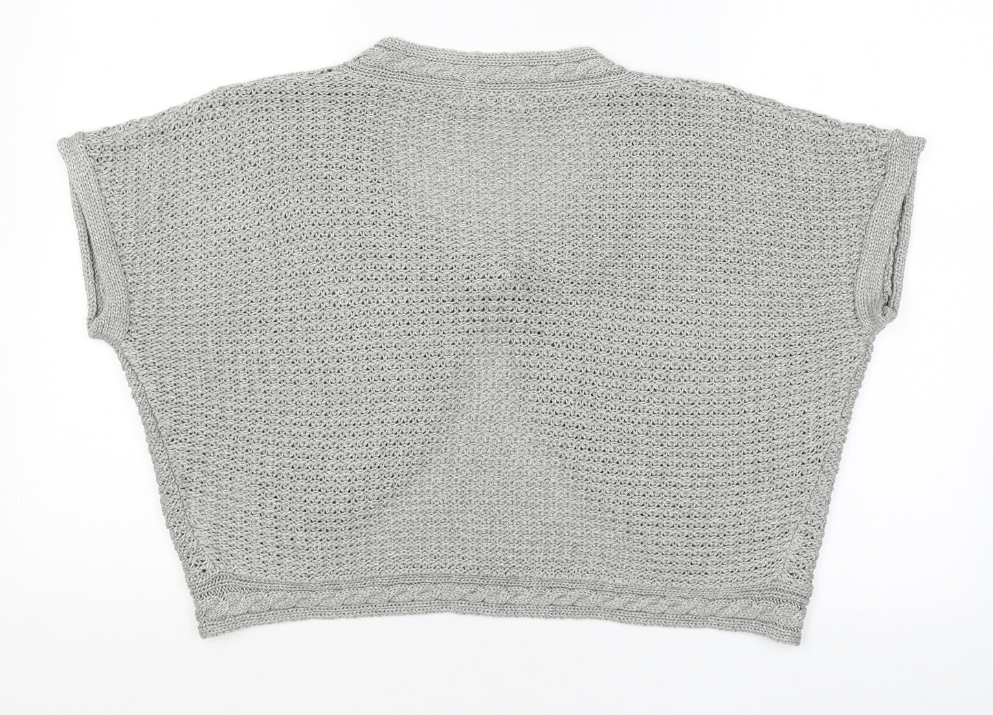 M&S Womens Grey   Cardigan Jumper Size 18