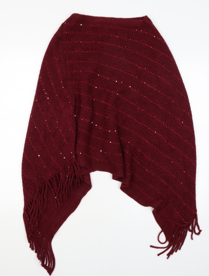 Studio Womens Red Pullover Jumper One Size