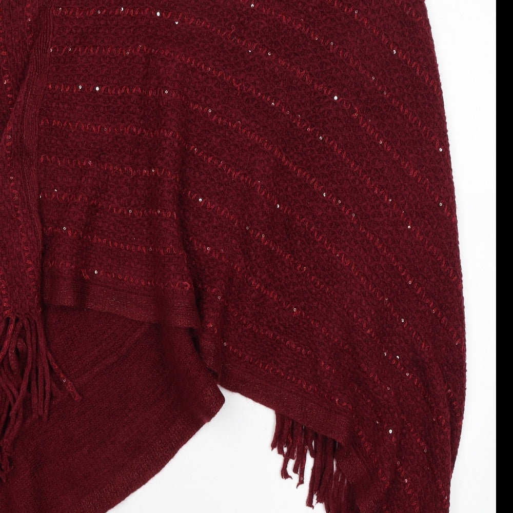 Studio Womens Red   Pullover Jumper One Size