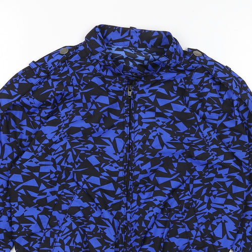 Nancy K Girls Blue Geometric  Jacket  Size 12-13 Years