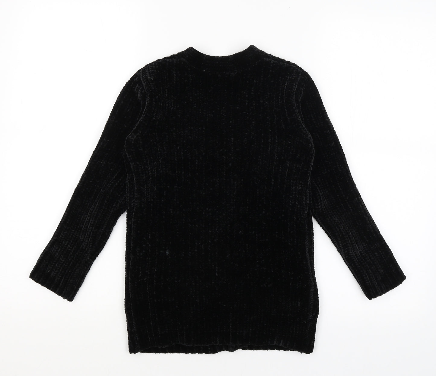 George Girls Black   Wrap Jumper Size 7-8 Years