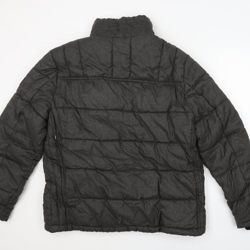 Angelo Letrico Mens Grey   Parka Coat Size 2XL