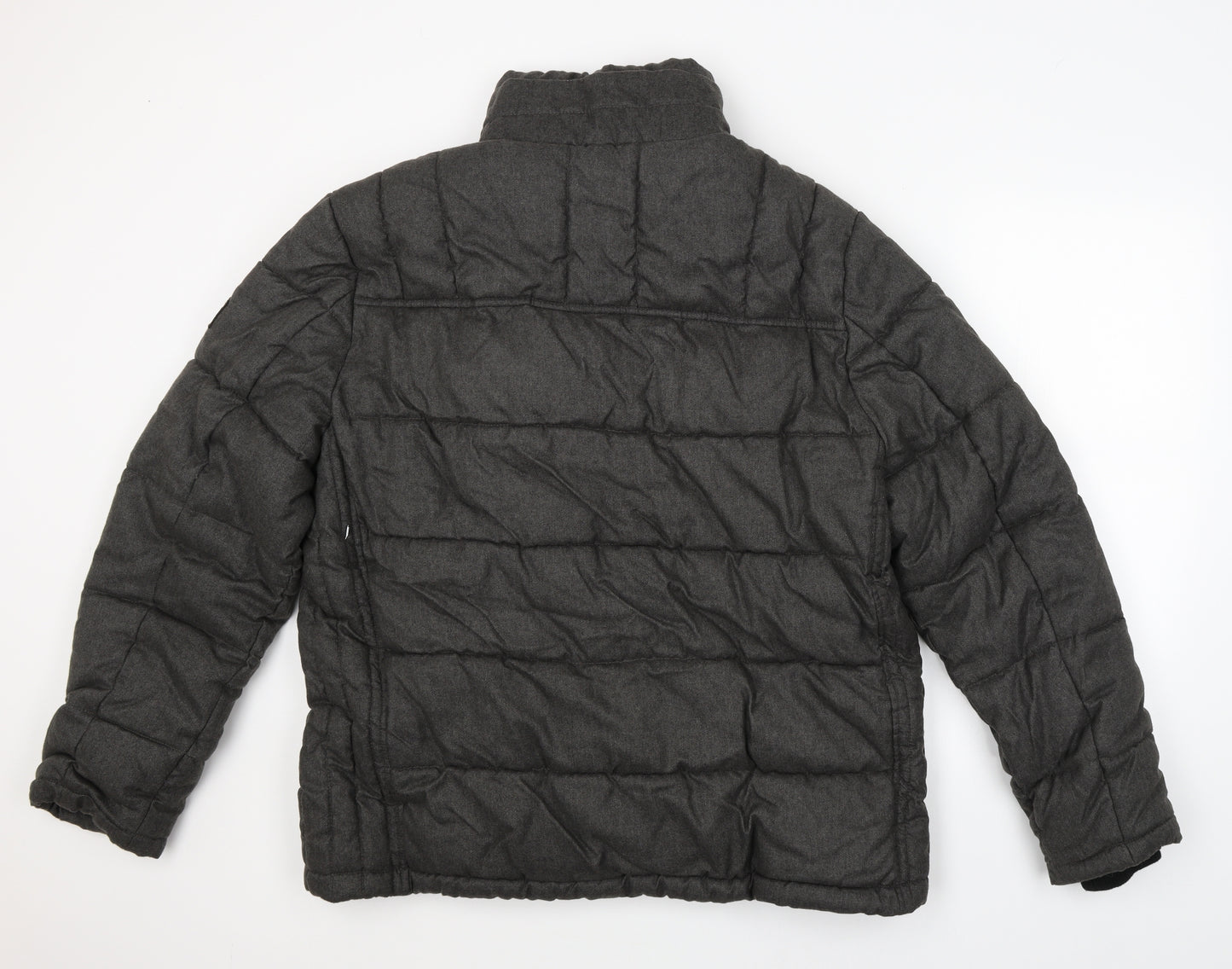 Angelo Letrico Mens Grey   Parka Coat Size 2XL
