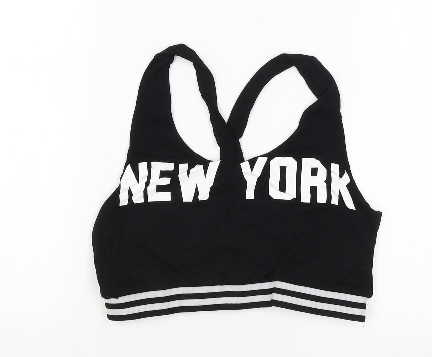 Boohoo Womens Black   Cropped Tank Size L