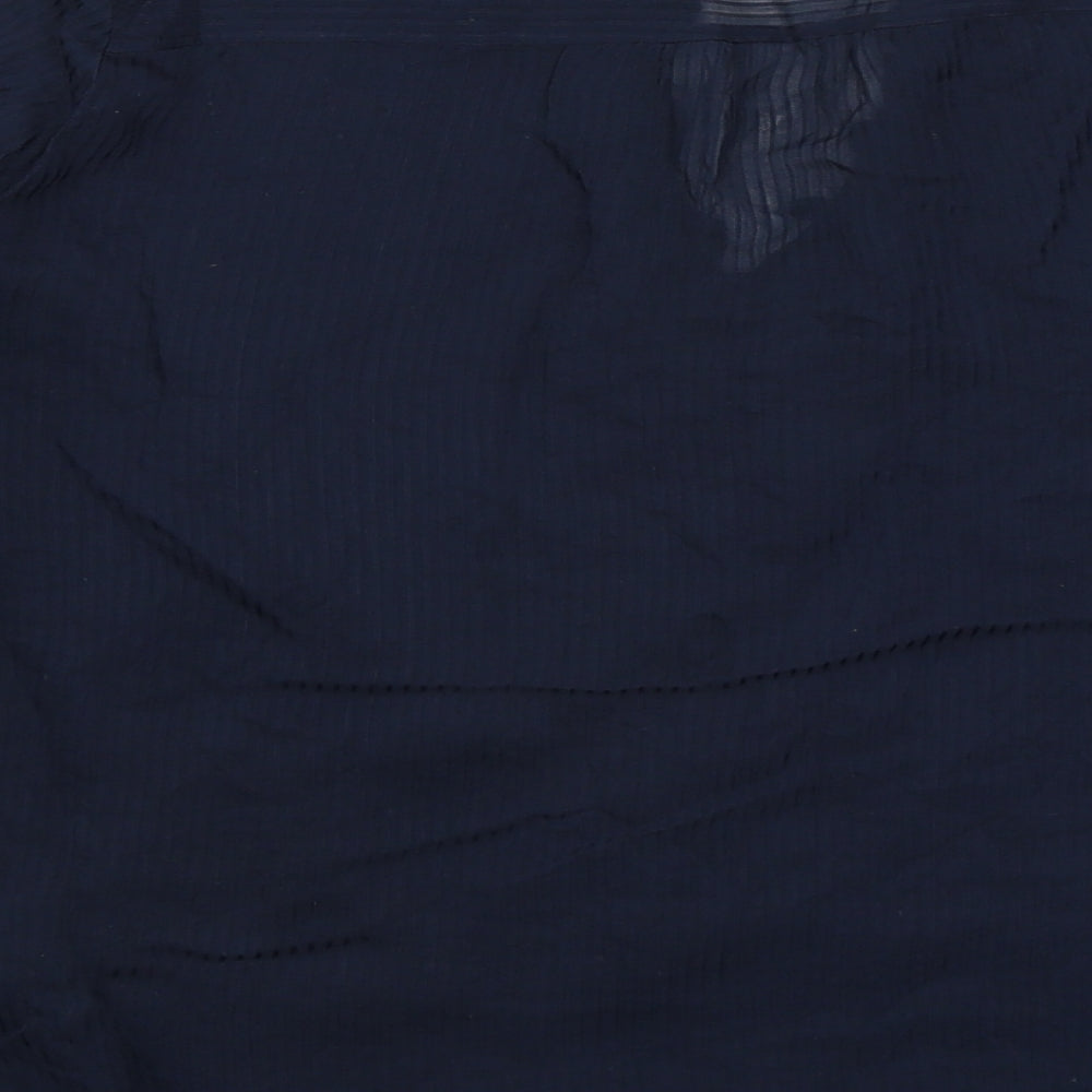 M&S Womens Blue   Basic Blouse Size 12