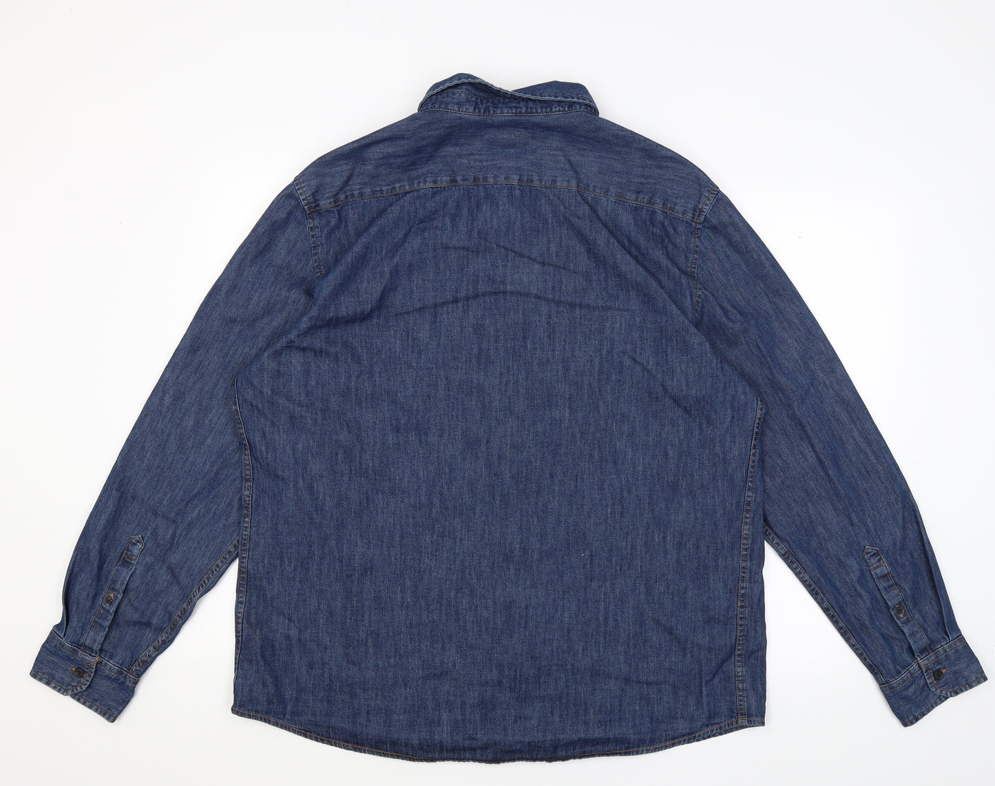 George Mens Blue    Button-Up Size XL