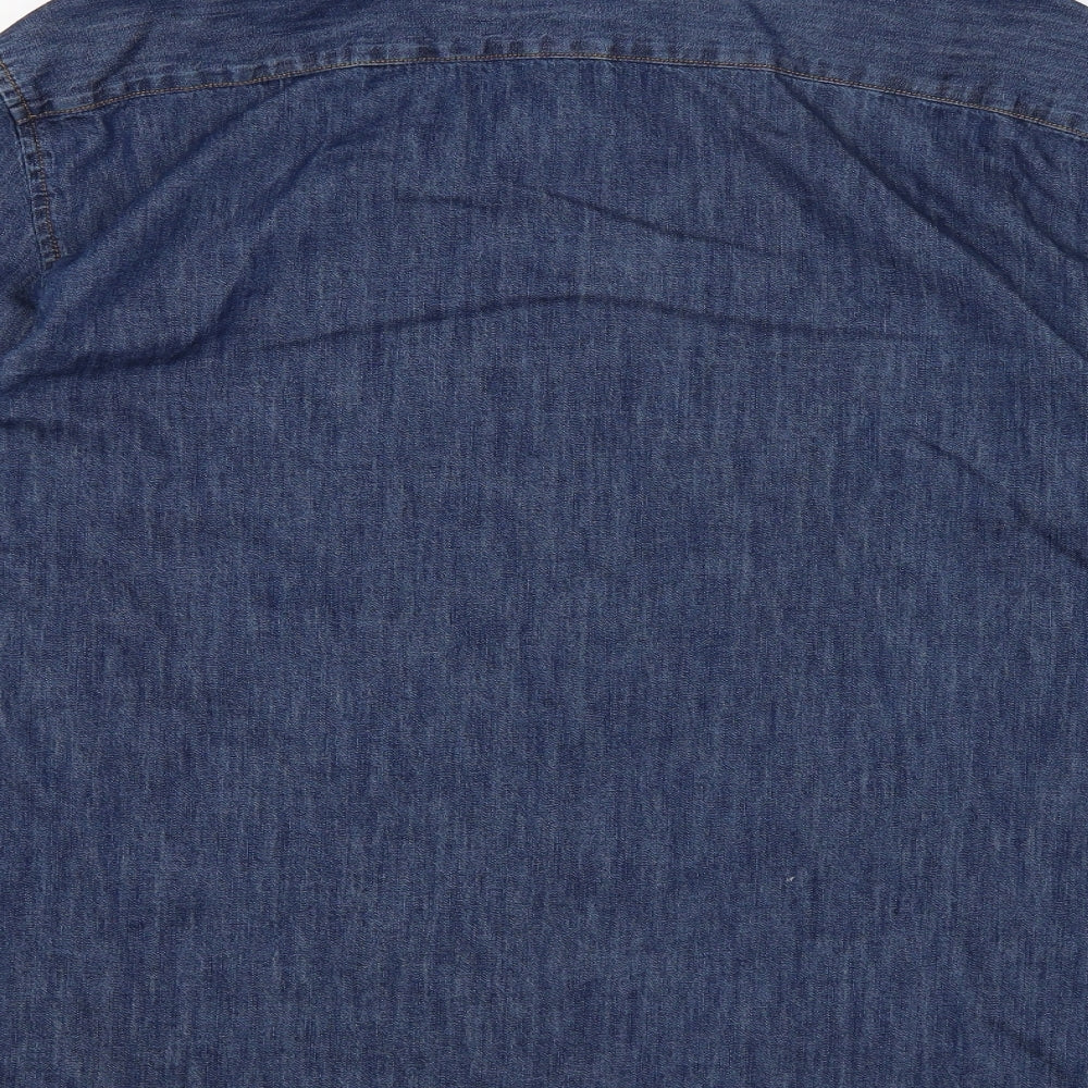 George Mens Blue    Button-Up Size XL