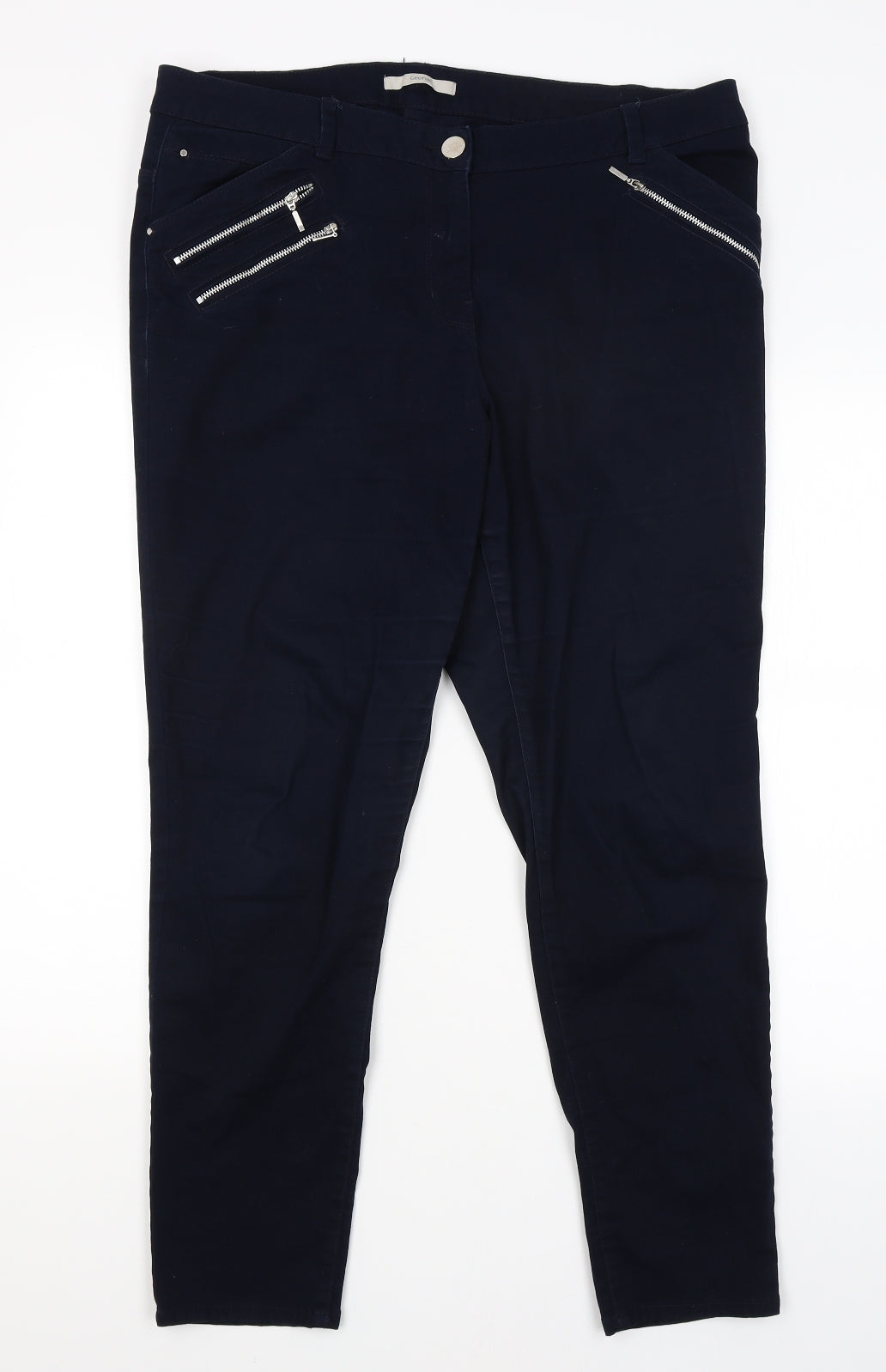 George Womens Blue   Chino Trousers Size 18 L28 in