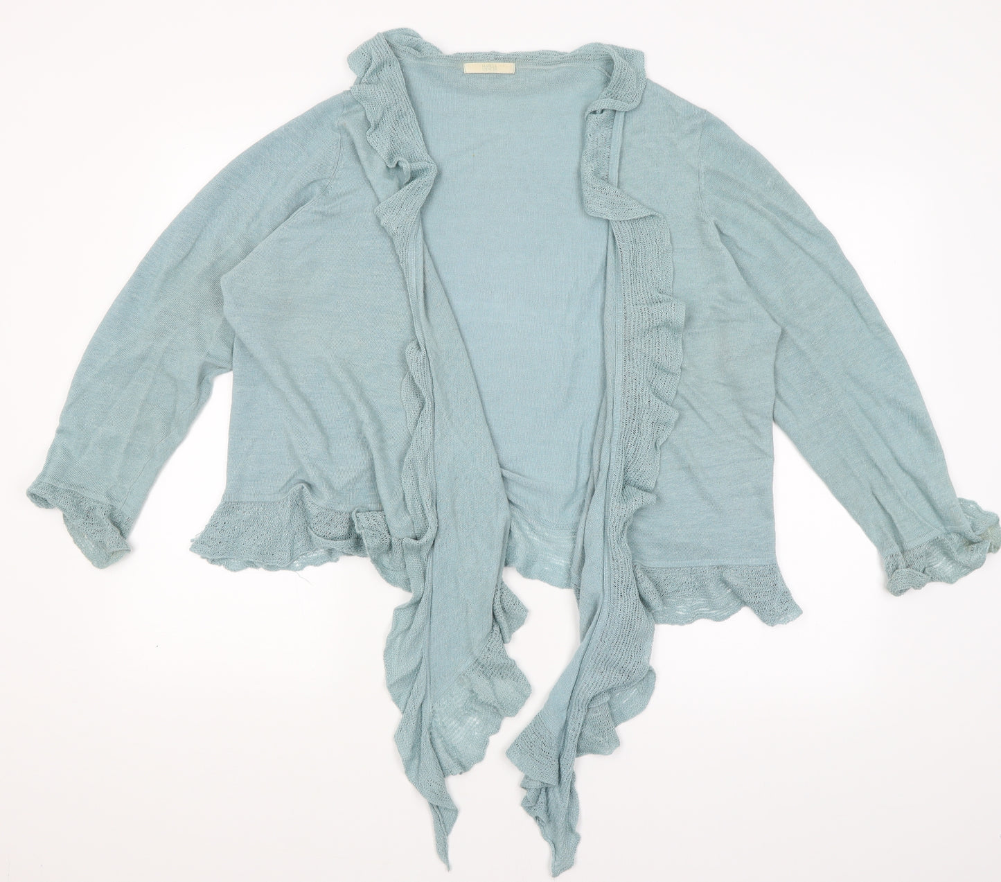 M&S Womens Blue   Wrap Jumper Size 26