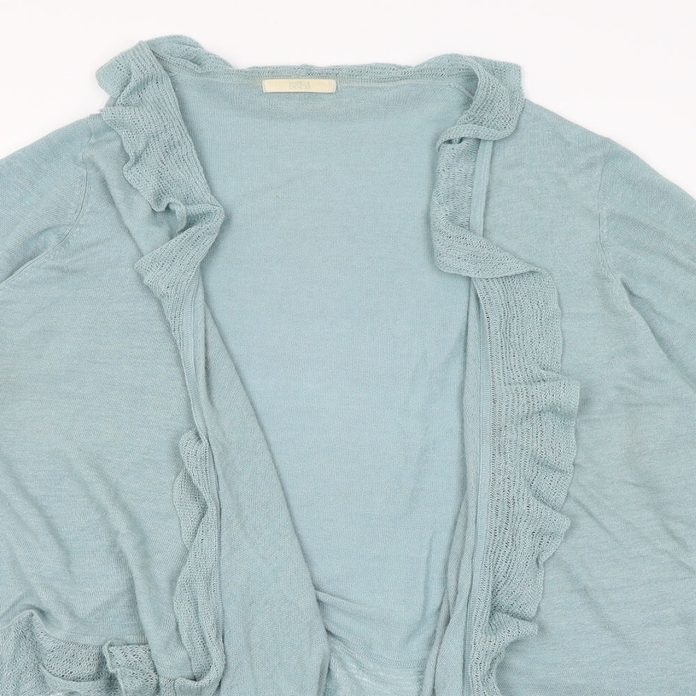 M&S Womens Blue   Wrap Jumper Size 26