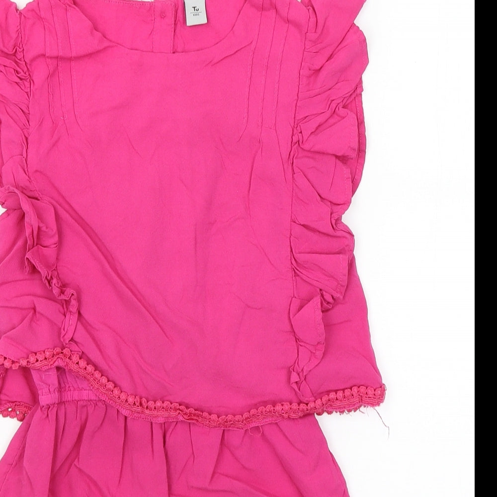 TU Girls Pink   Romper One-Piece Size 10 Years