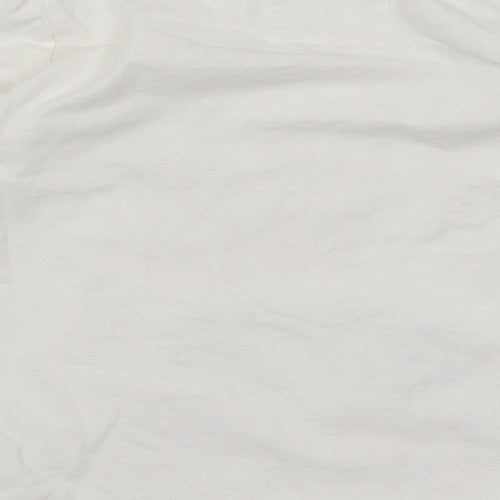 TU Girls White   Basic T-Shirt Size 7 Years  - Santa's List