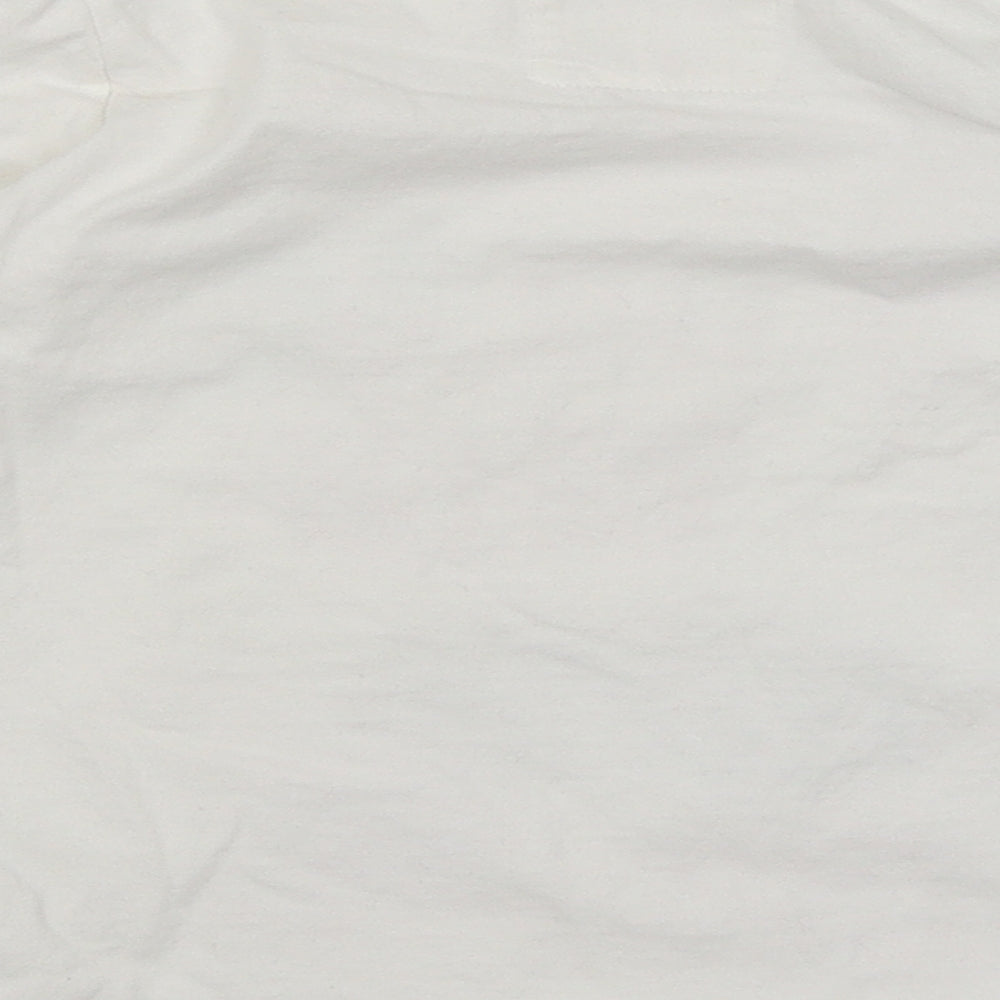 TU Girls White   Basic T-Shirt Size 7 Years  - Santa's List